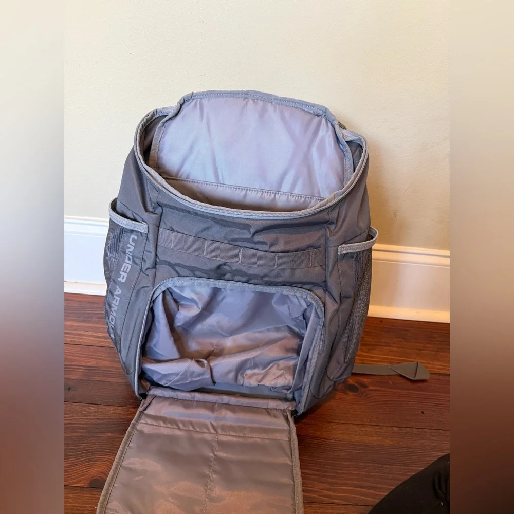 Under Armour Team Undeniable Gray Padded Front Compartment Backpack- 31L